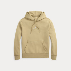 DOUBLE KNIT LOGO HOODIE-TAN DOUBLE KNIT LOGO HOODIE-TAN