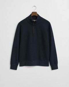 SACKER RIB HALF ZIP-NAVY SACKER RIB HALF ZIP-NAVY