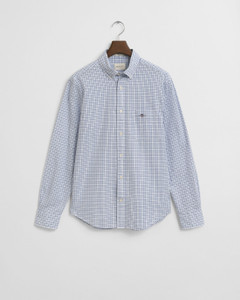 POPLIN MICRO CHECK-SKY BLUE