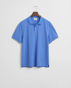 REGULAR SHIELD SS PIQUE POLO-BLUE REGULAR SHIELD SS PIQUE POLO-BLUE