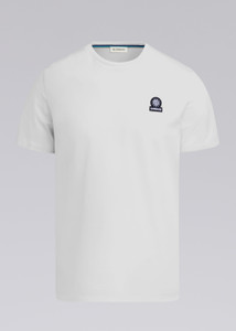 BADGE LOGO T-SHIRT-WHITE BADGE LOGO T-SHIRT-WHITE
