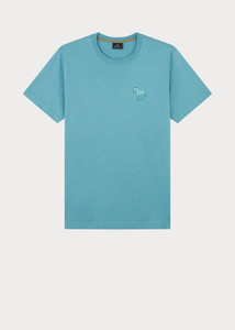 SIMPLE ZEBRA T-SHIRT-LIGHT TEAL