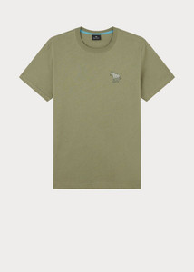 SIMPLE ZEBRA T-SHIRT-WASHED GREEN SIMPLE ZEBRA T-SHIRT-WASHED GREEN