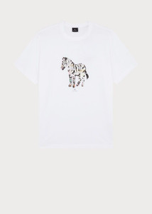LARGE ZEBRA T-SHIRT -WHITE LARGE ZEBRA T-SHIRT -WHITE