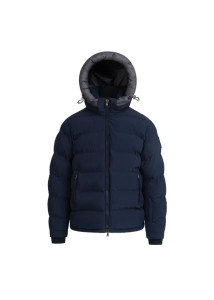 MIXED MEDIA JACKET-NAVY - Signature Menswear