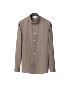 SOLID SIGNATURE FLANNEL SHIRT-BEIGE SOLID SIGNATURE FLANNEL SHIRT-BEIGE