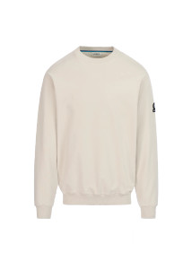BADGE LOGO SWEATSHIRT-STONE BADGE LOGO SWEATSHIRT-STONE