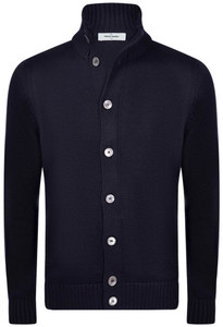 BUTTON CARDIGAN-NAVY