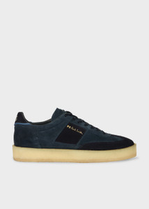 NAVY CREPE SOLE DOVER TRAINERS-NAVY