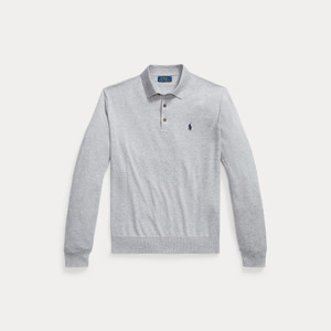 COTTON PULLOVER SWEATER-GREY
