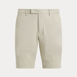 STRETCH TWILL SHORTS-STONE