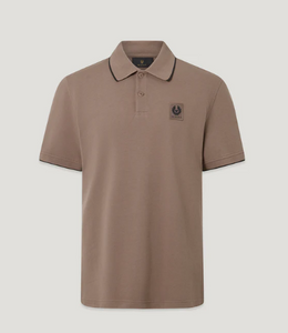 TIPPED POLOSHIRT-ASPHALT