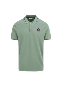 Sandbanks Sage Badge Logo Poloshirt