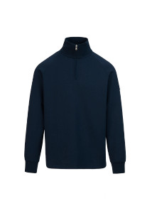 Sandbanks Navy Interlock Quarter Zip