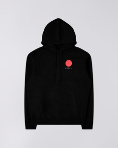 front of Edwin Japanese Sun Hoodie in black