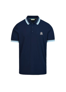 Sandbanks Gradient Rib Polo in navy