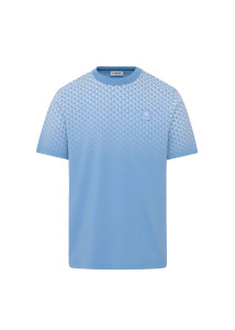 GRADIENT LOGO T-SHIRT-DUSTY BLUE