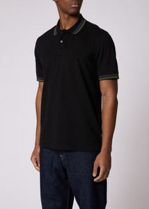 REG FIT POLO SHIRT-BLACK
