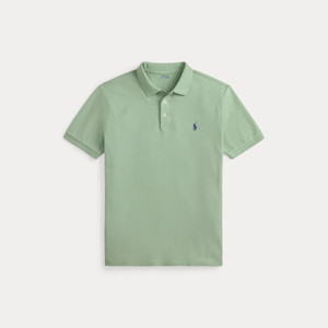 STRETCH MESH POLOSHIRT-LIGHT GREEN
