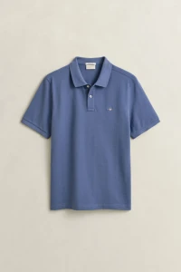 REG SHIELD SS PIQUE POLO-BLUE