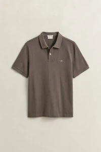 REG SHIELD SS PIQUE POLO-FADED TAUPE