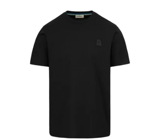 RUBBERISED BADGE LOGO T-SHIRT-BLACK