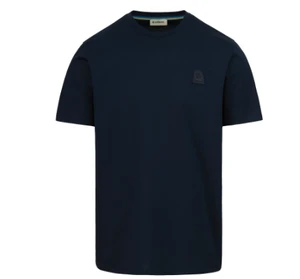 RUBBERISED BADGE LOGO T-SHIRT-NAVY