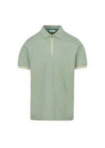 SILICONE ZIP POLO-SAGE