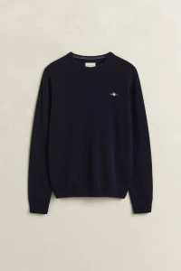 SUPERFINE LAMBSWOOL C-NECK-NAVY