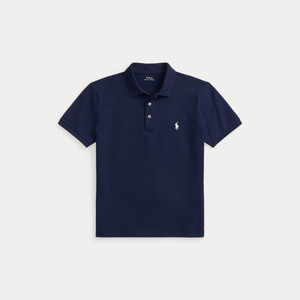 STRETCH MESH POLO-NAVY