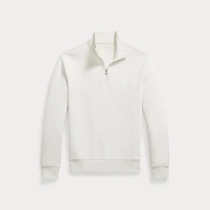 DOUBLE KNIT ¼ ZIP SWEATSHRT-STONE