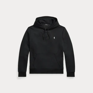 DOUBLE KNIT PULLOVER HOODIE-BLACK