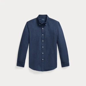 HEATHERED OXFORD SHIRT-AGATE HTR