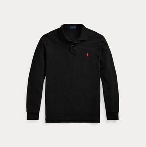 LONG SLEEVE POLO-BLACK LONG SLEEVE POLO-BLACK