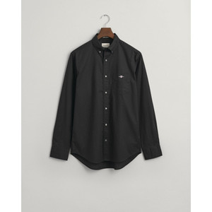 REG POPLIN SHIRT-BLACK REG POPLIN SHIRT-BLACK