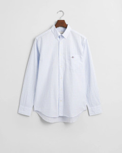 REG POPLIN GINGHAM SHIRT-LIGHT BLUE REG POPLIN GINGHAM SHIRT-LIGHT BLUE