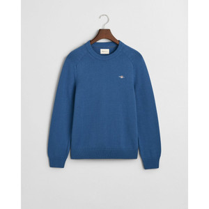 COTTON SADDLE C-NECK-BLUE