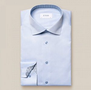 GEOMETRIC PRINT SHIRT-LIGHT BLUE GEOMETRIC PRINT SHIRT-LIGHT BLUE