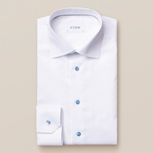 SIGNATURE TWILL- BLUE DETAILS-WHITE SIGNATURE TWILL- BLUE DETAILS-WHITE