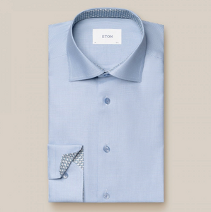 SEMI SOLID EFFECT DOBBY SHIRT-LIGHT BLUE SEMI SOLID EFFECT DOBBY SHIRT-LIGHT BLUE