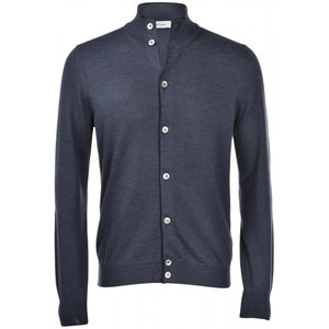 BUTTON CARDIGAN-DARK BLUE BUTTON CARDIGAN-DARK BLUE