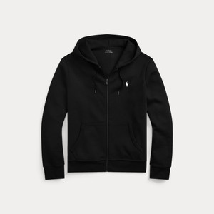 DOUBLE KNIT FULL ZIP HOODIE-BLACK DOUBLE KNIT FULL ZIP HOODIE-BLACK