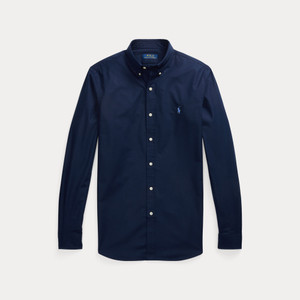 SLIM FIT POPLIN SHIRT-NAVY SLIM FIT POPLIN SHIRT-NAVY