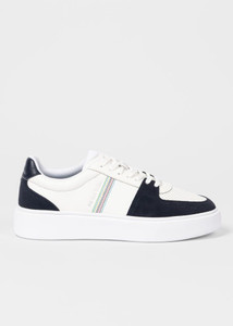 TYNE WHITE NAVY COMBO TRAINERS-WHITE TYNE WHITE NAVY COMBO TRAINERS-WHITE