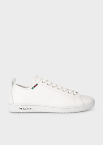 MIYATA LEATHER TRAINERS-WHITE MIYATA LEATHER TRAINERS-WHITE