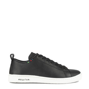 MIYATA LEATHER TRAINERS-BLACK MIYATA LEATHER TRAINERS-BLACK