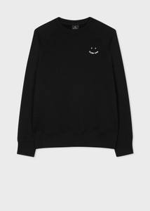 SWEAT PS HAPPY EMB-BLACK SWEAT PS HAPPY EMB-BLACK