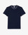 PIQUE STRIPE COLLAR T-SHIRT-NAVY