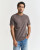 REGULAR FIT SHIELD SS T-SHIRT-BROWN HTR