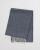 WOOL HERRINGBONE SCARF-NAVY MELANGE